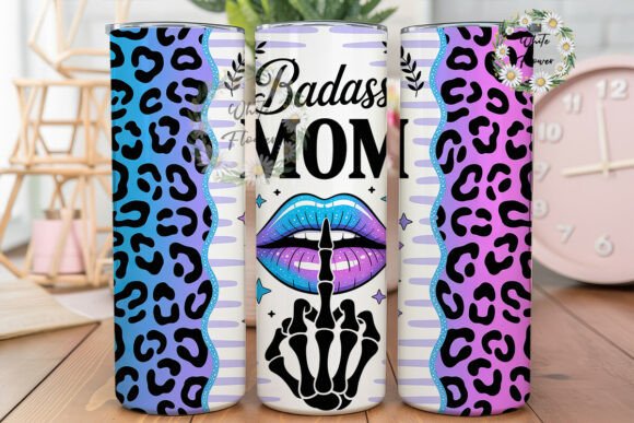 Badass MOM Leopard Lips Tumbler Design Review