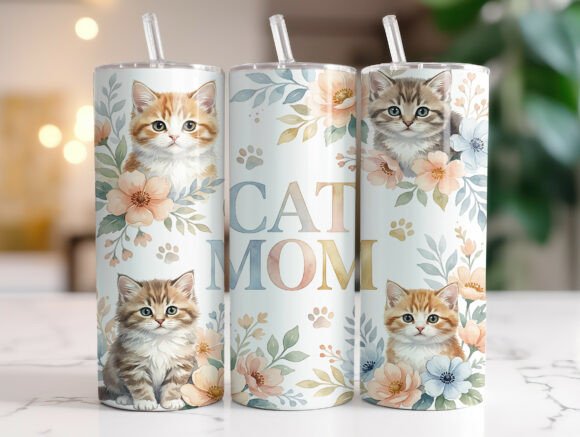 Cat Mom 20oz Skinny Tumbler Sublimation Review