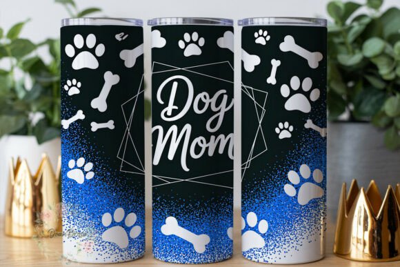 Dog Mom Glitter Paw Prints 20oz Wrap Review