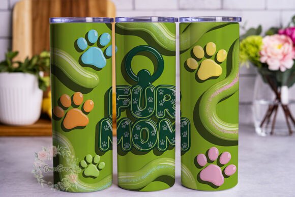 Glossy Fur Mom Paw Print Tumbler Design Review