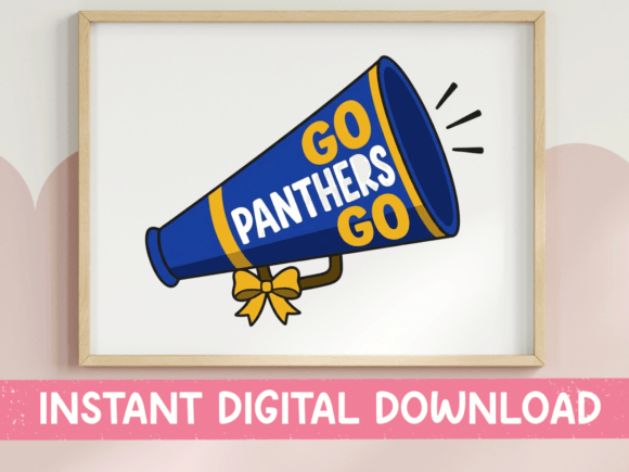 Go Panthers Go Megaphone Spirit SVG Review