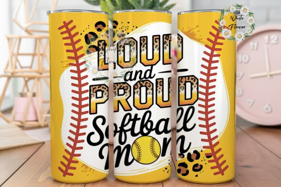 Loud and Proud Softball Mom Tumbler Design Review