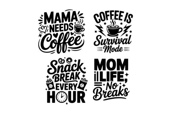 Mom Life Chaos Bundle: Funny Quotes for Embroidery
