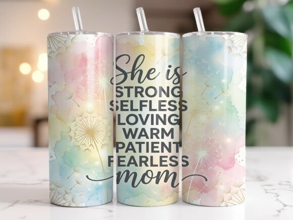 Mom Quote Dandelion 20oz Tumbler Wrap Review